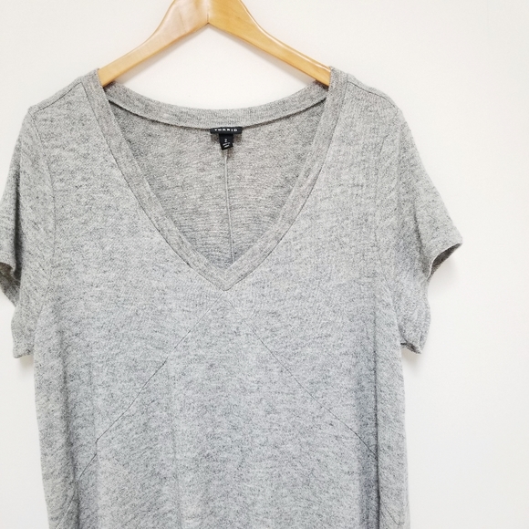 Torrid Hacci knit trapeze swing dress heather grey - Picture 5 of 10